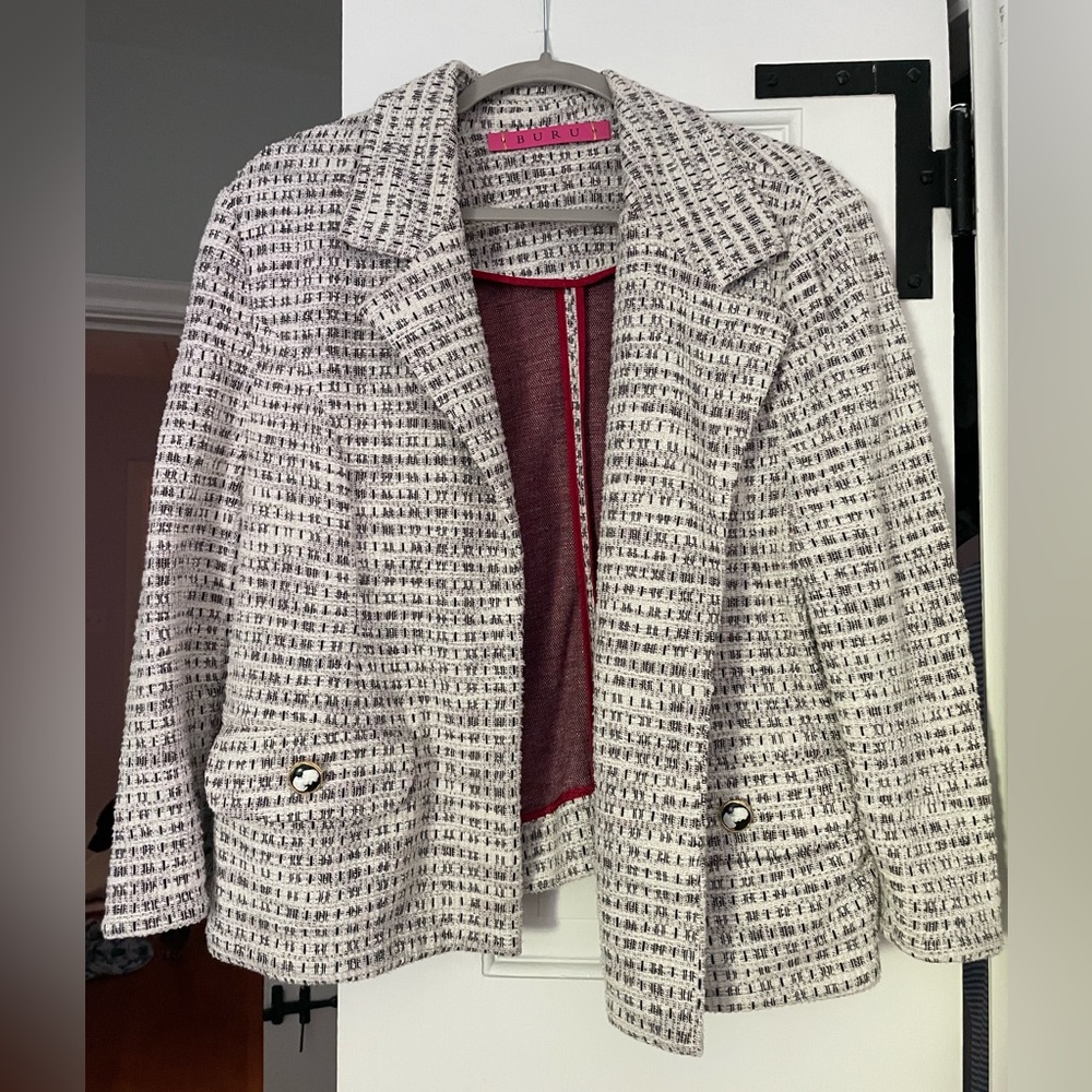 BURU x Val Tweed Blazer - Size Medium